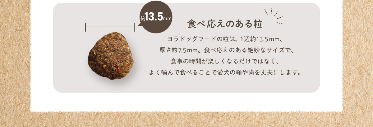 食べ応えのある粒